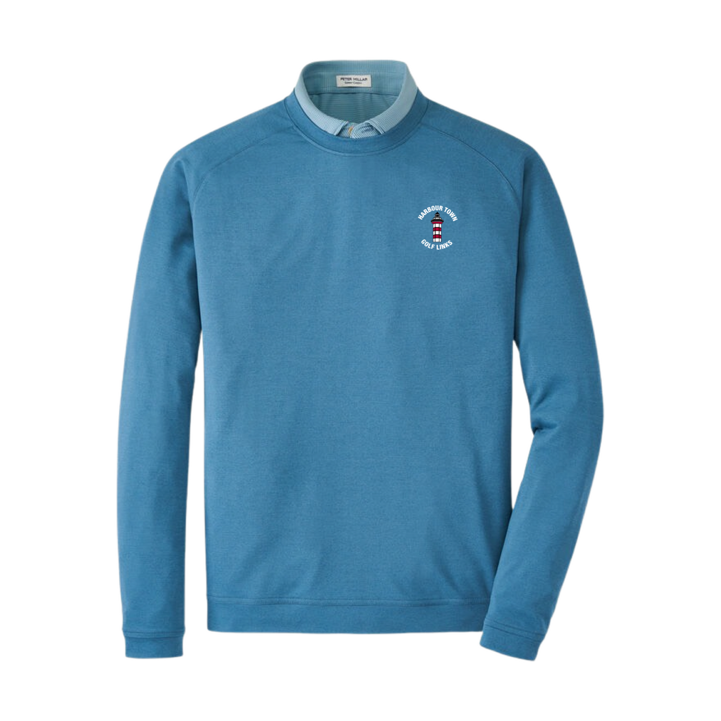 Peter Millar Men's Light Blue Cradle Crewneck - Harbour Town Golf Links