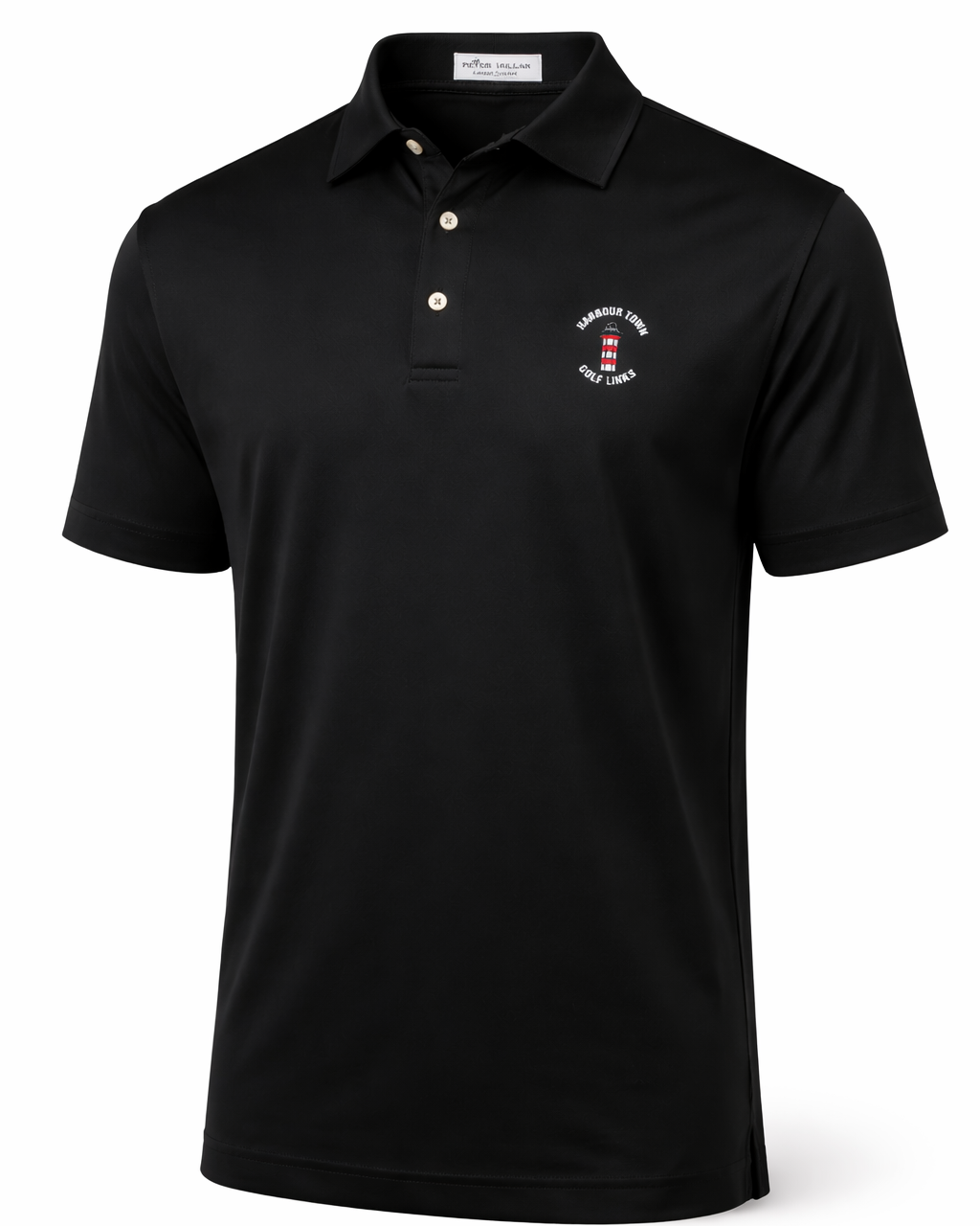 Peter Millar Men's Black Polo - Harbour Town Golf Links – The Sea