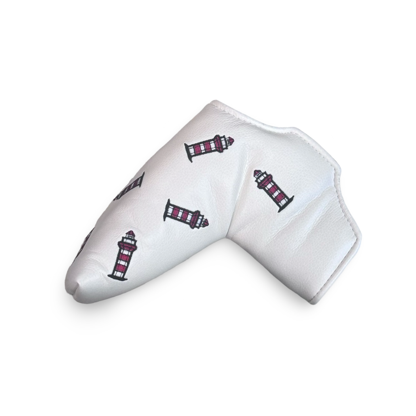AM&E Blade Putter Cover Multi Lighthouse - White