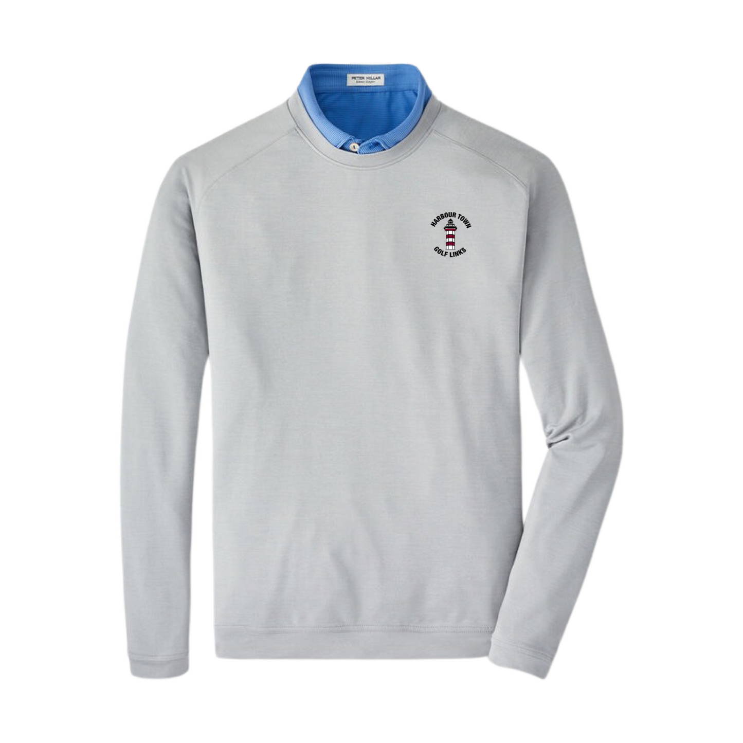 Peter Millar Men's Grey Cardle Crewneck - Harbour Town Golf Links