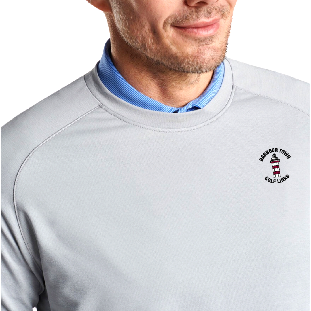 Peter Millar Men's Grey Cardle Crewneck - Harbour Town Golf Links