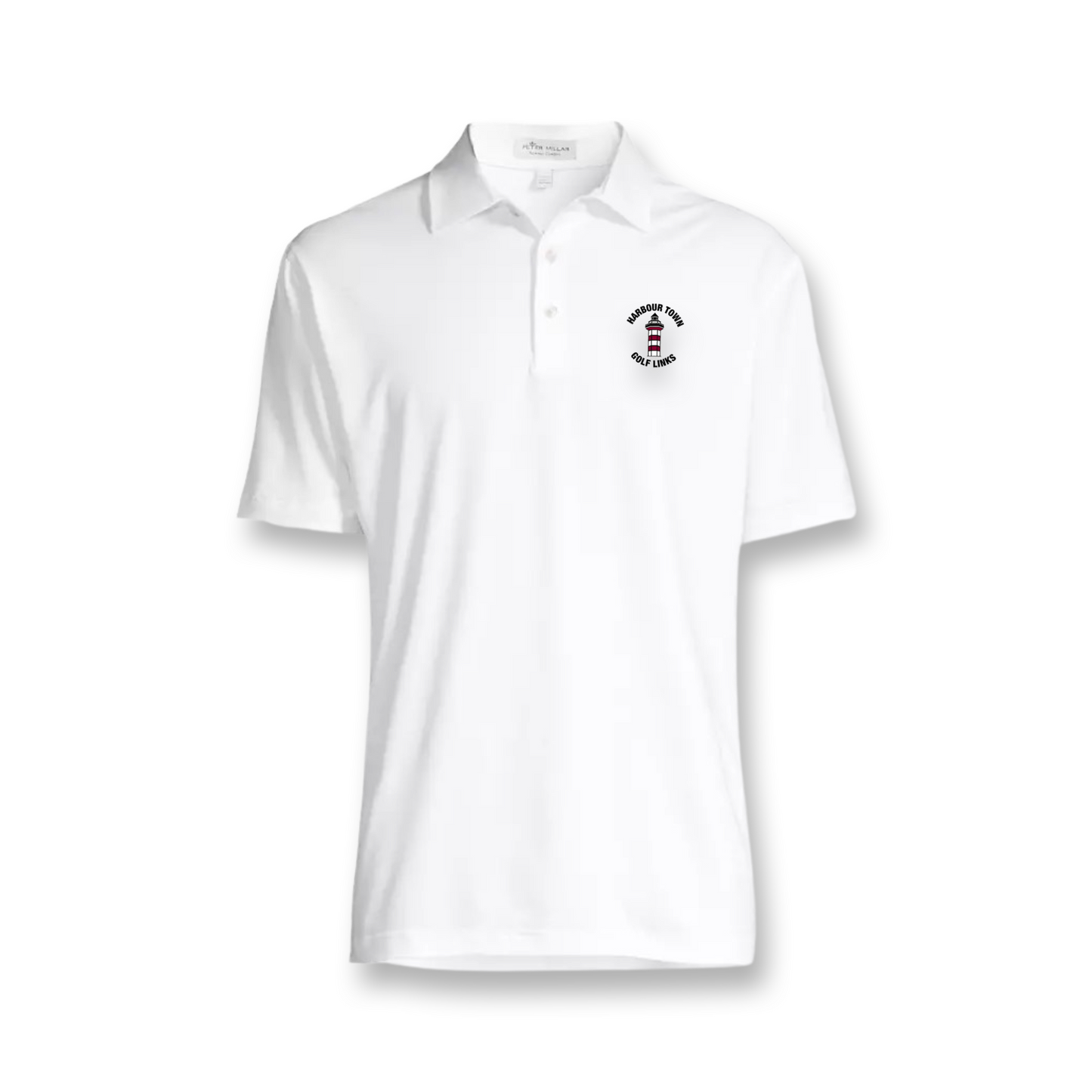 Peter Millar Men's White Polo - Harbour Town Golf Links