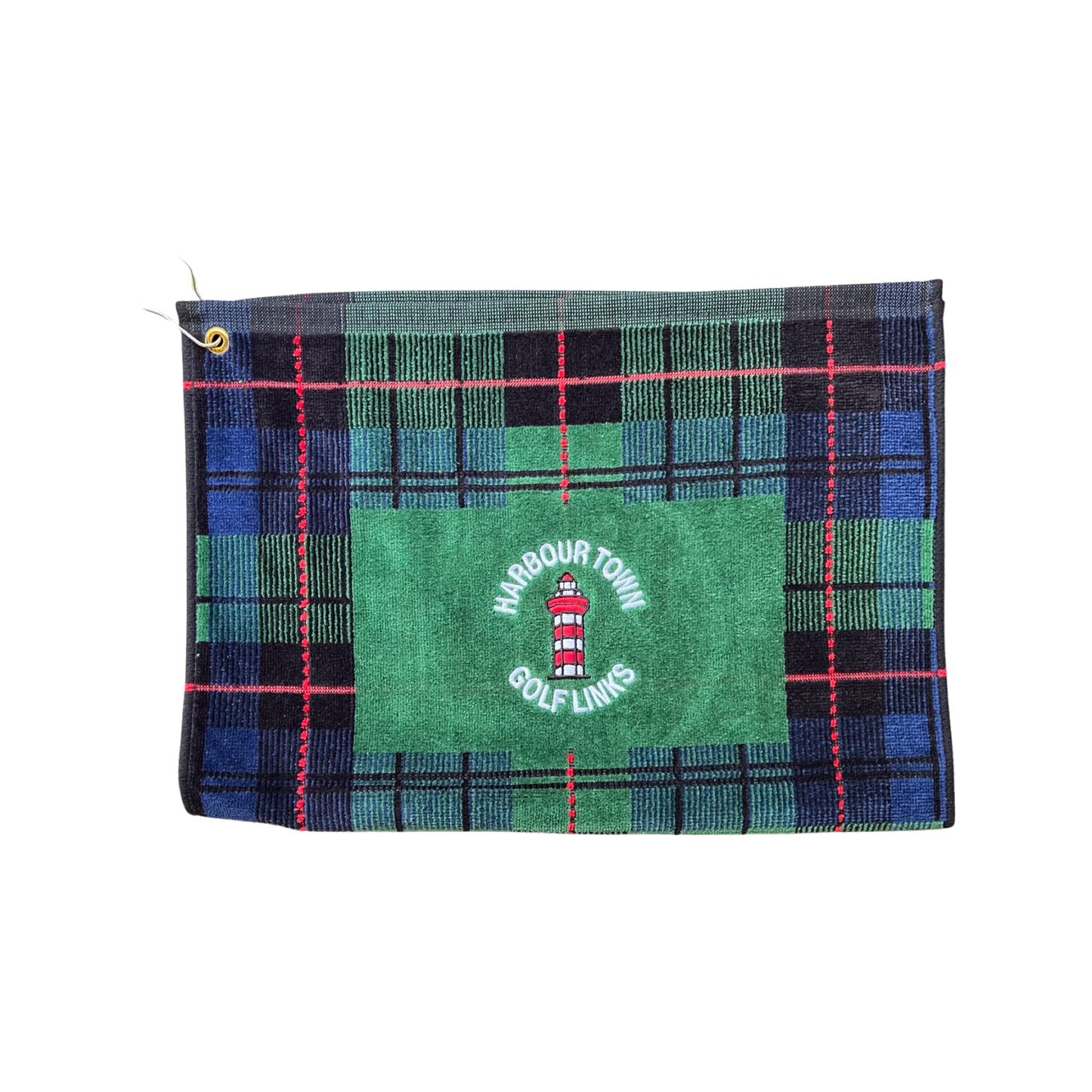 Divots Green Kiawah Plaid Towel