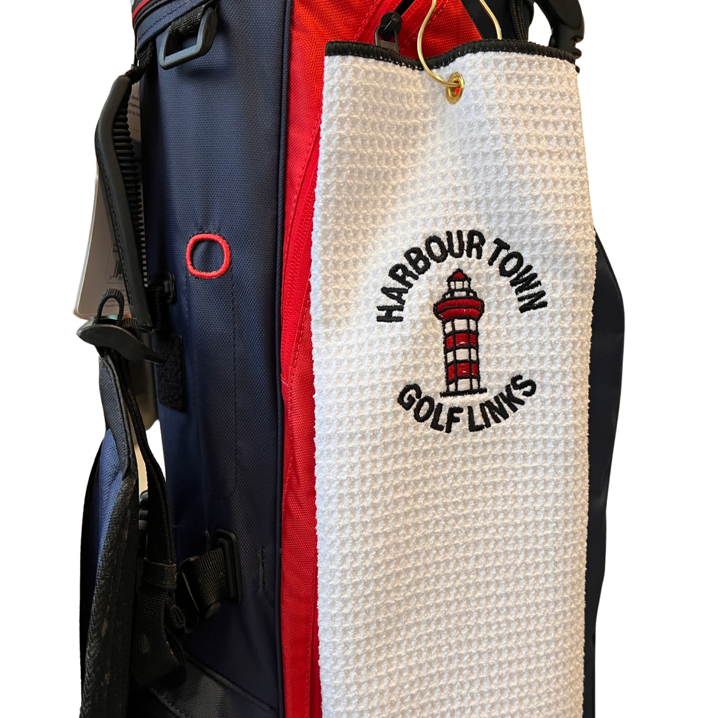 Divots WHT Waffle TriFold Towel