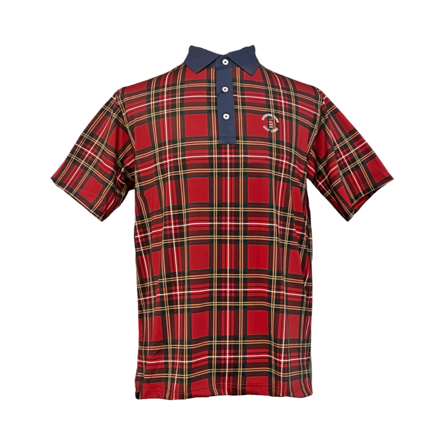 Divots Men Harbour Town Plaid Polo