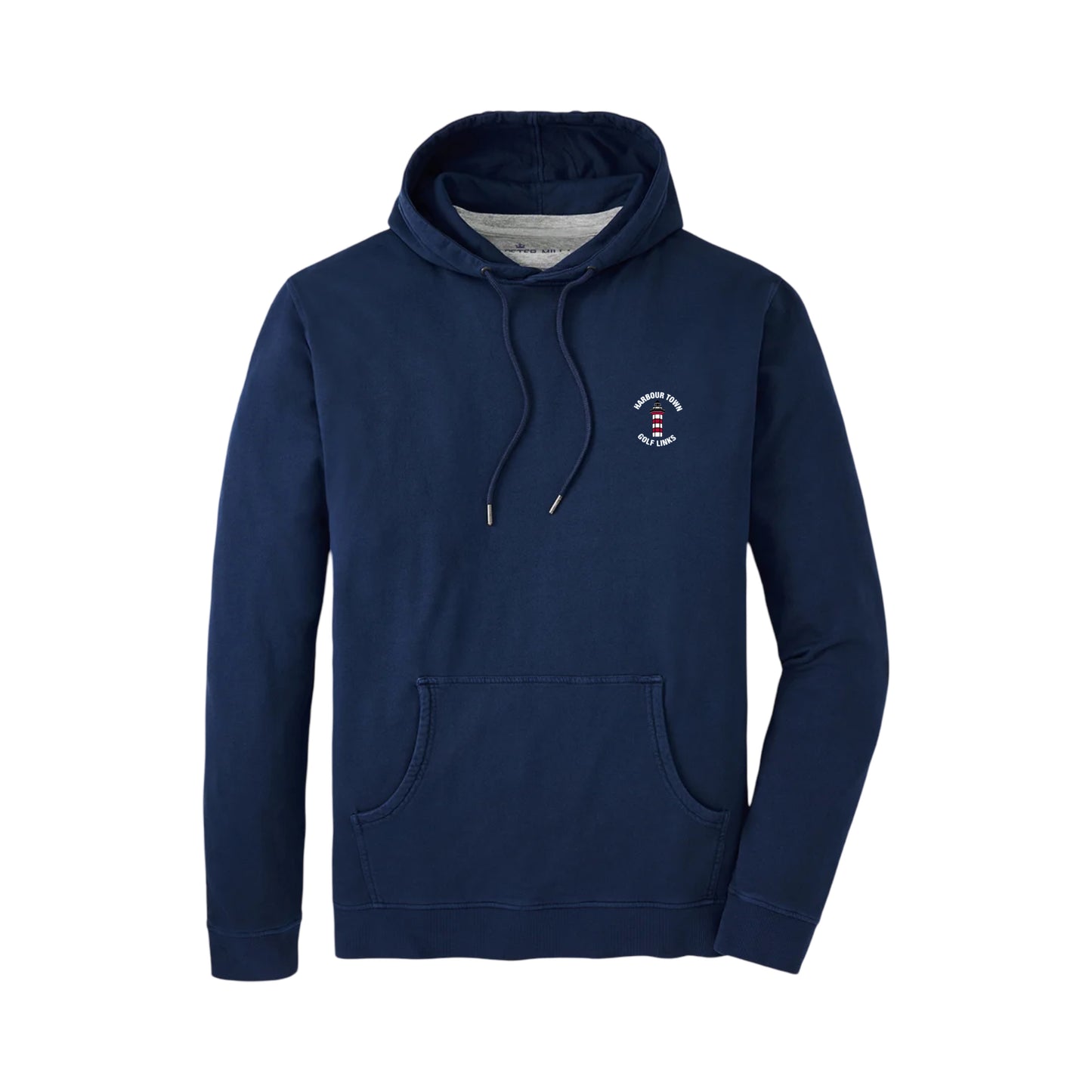 Peter Millar Men's Navy Lavawash Hoodie- Lighthouse