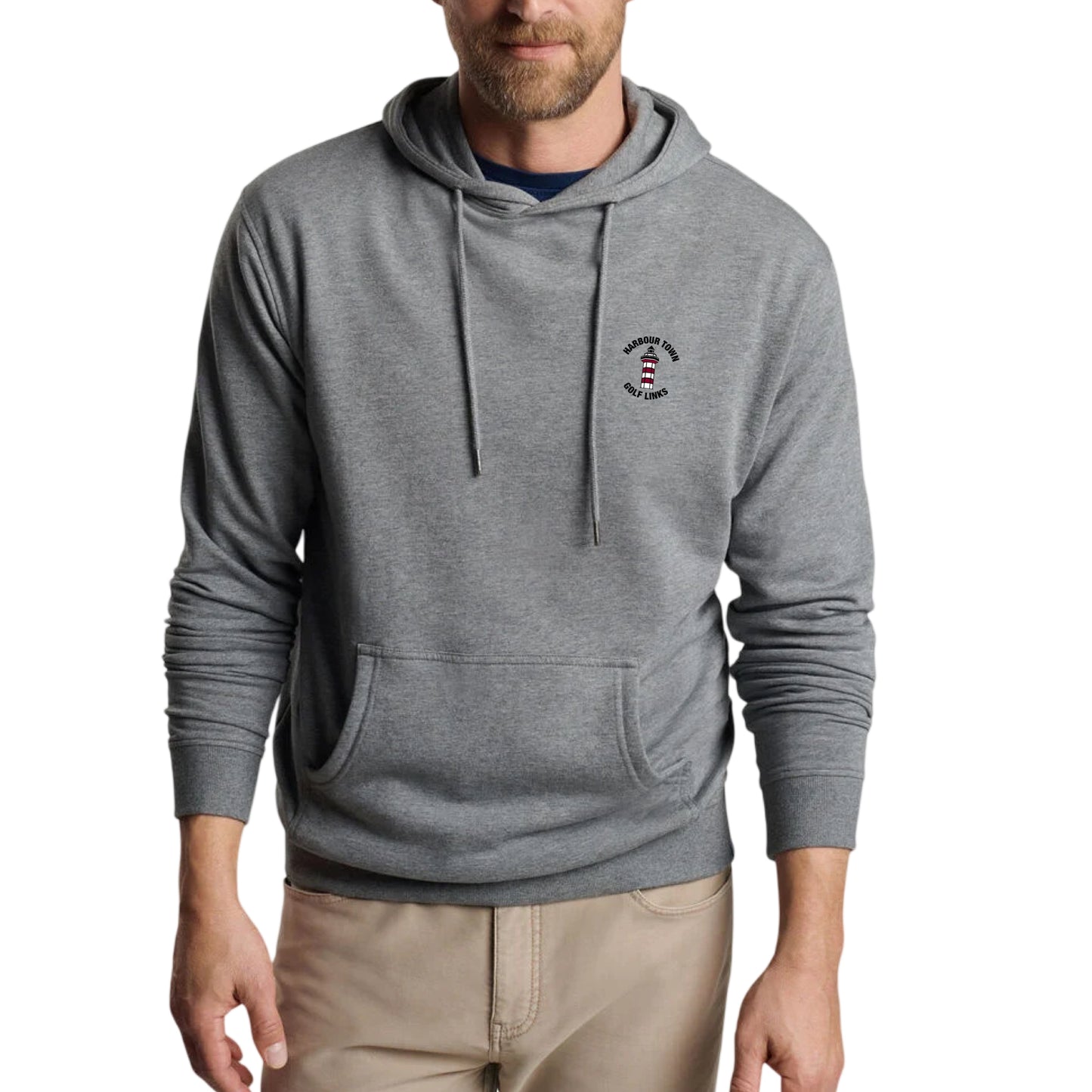 Peter Millar Men's Gale Lavawash Hoodie- Lighthouse