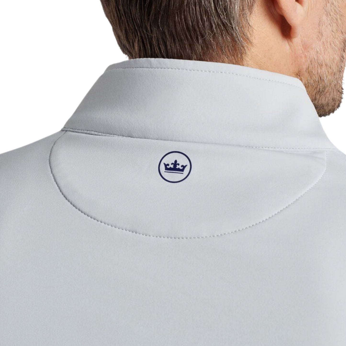 Peter Millar Men's Grey 1/4 Zip - Lighthouse