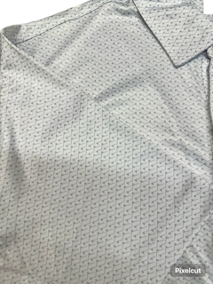 Greg Norman white golf flag polo