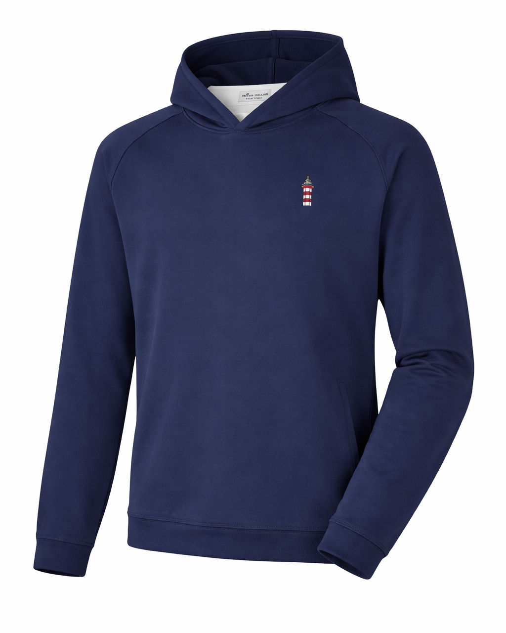 Peter Millar Men's Navy Hoodie- Lighthouse