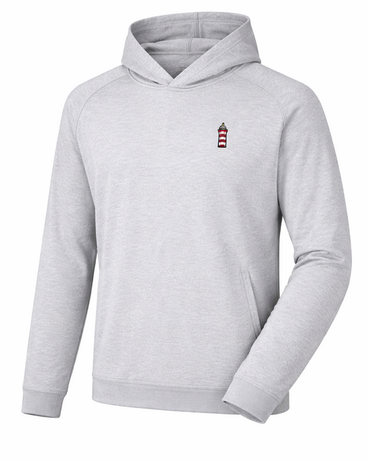 Peter Millar Men's Light Gray Hoodie- Lighthouse