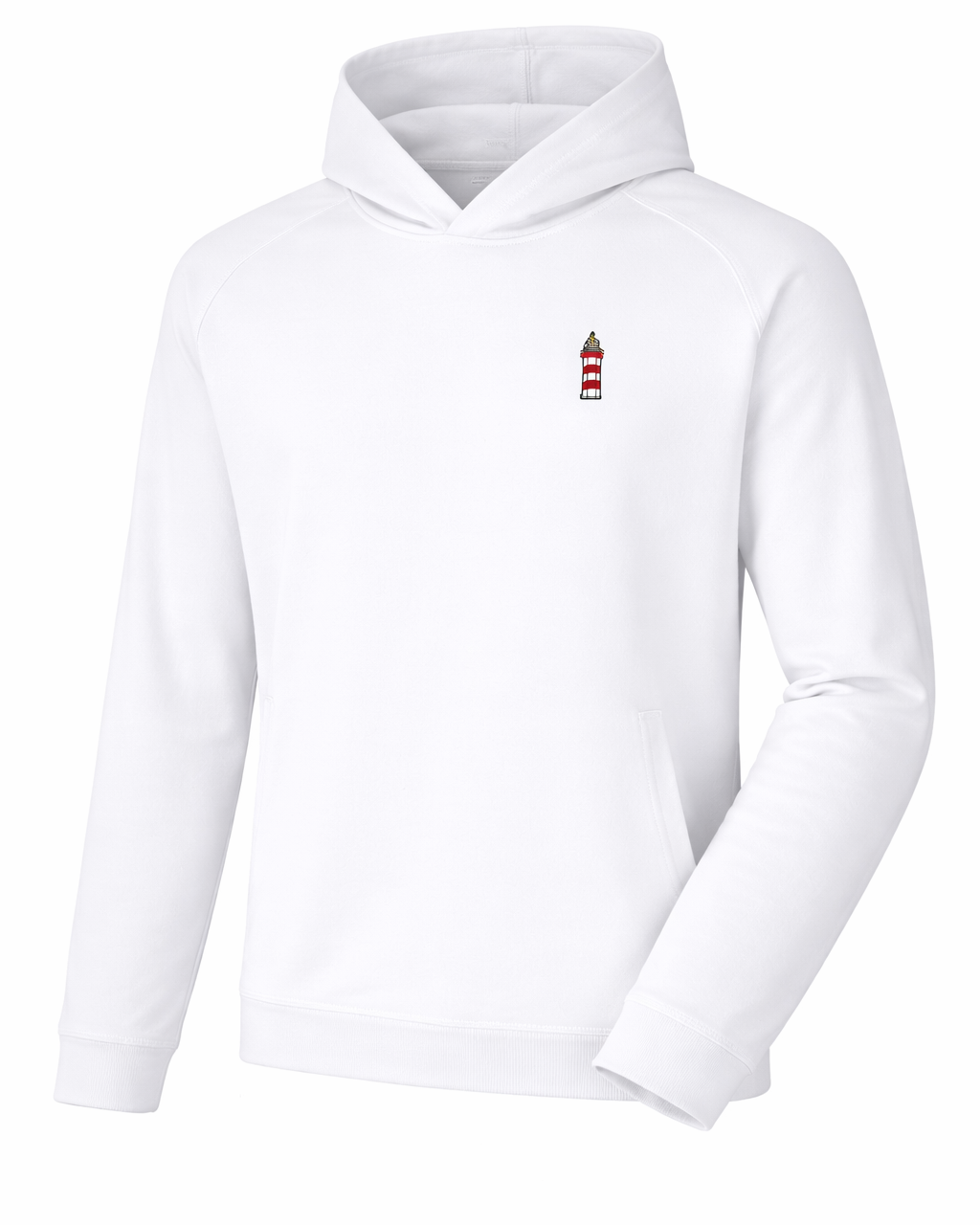 Peter Millar Men's White Hoodie- Lighthouse