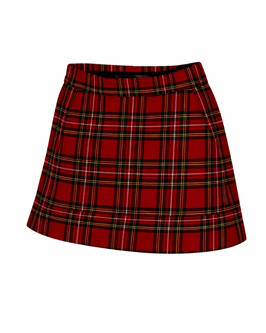 Divots Ladies Plaid Skort