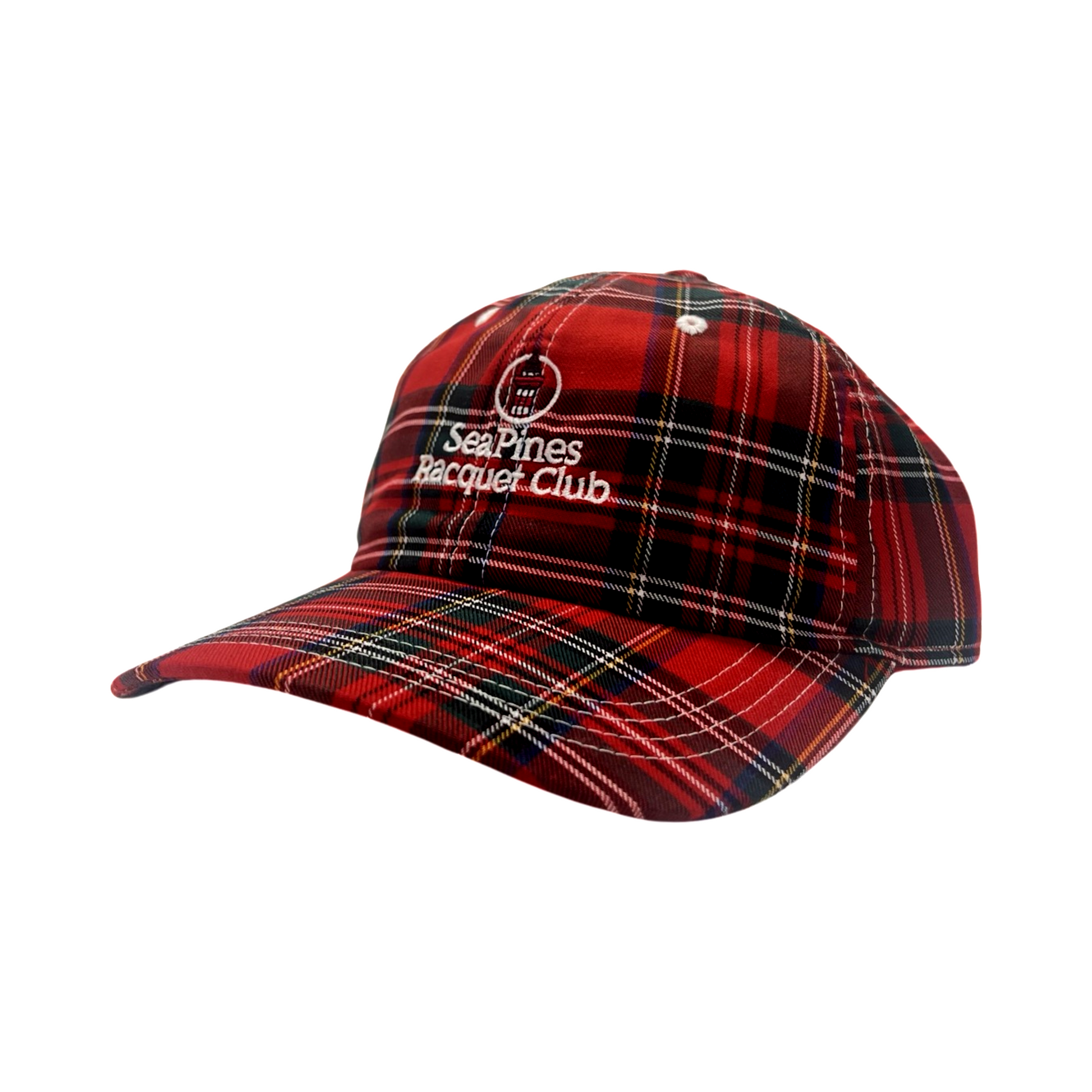 Ahead Sea Pines Racquet Club Logo Plaid Cap The Sea Pines Resort Harbour Town Golf Links Shop