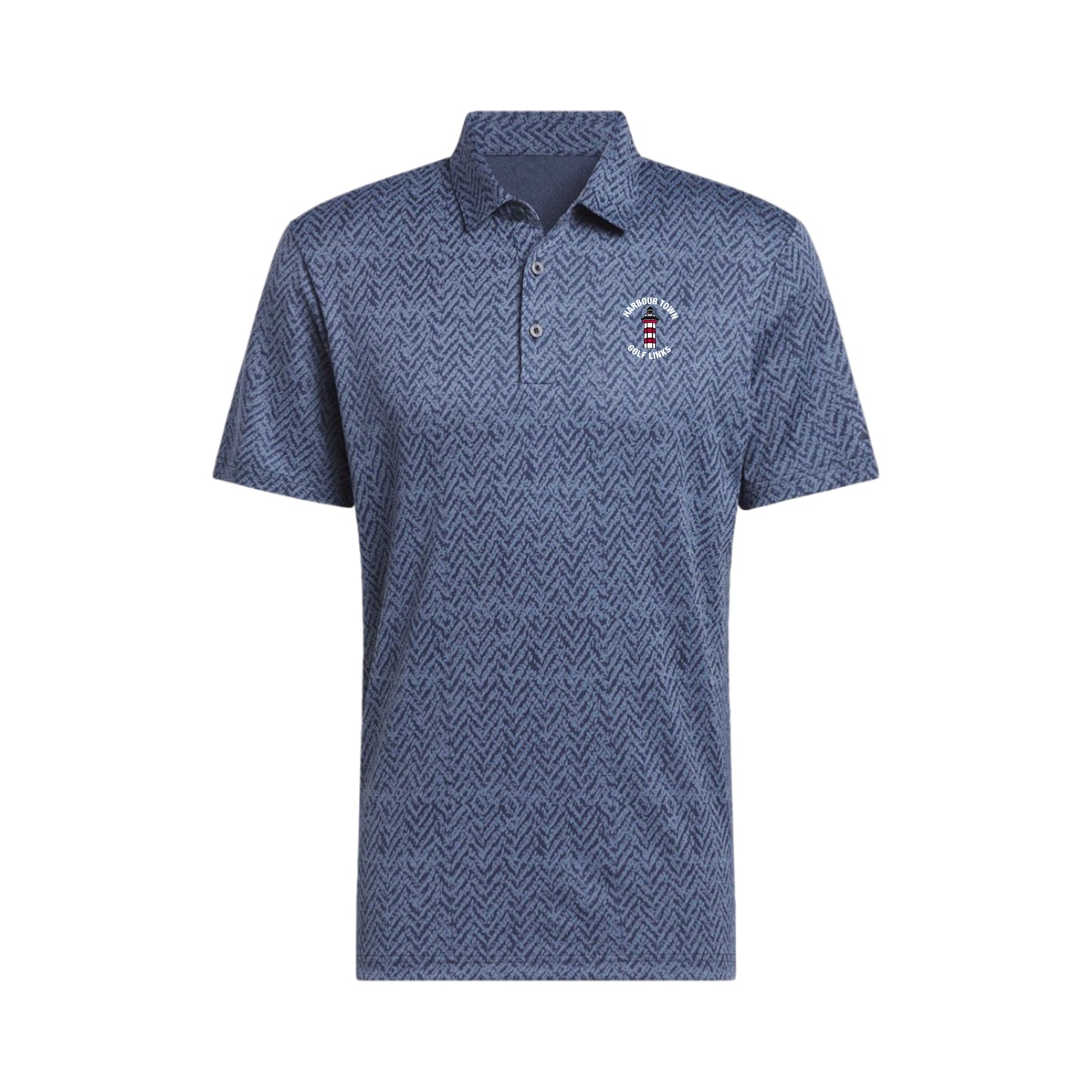 Adidas Navy Print Men's Polo - Harbour Town