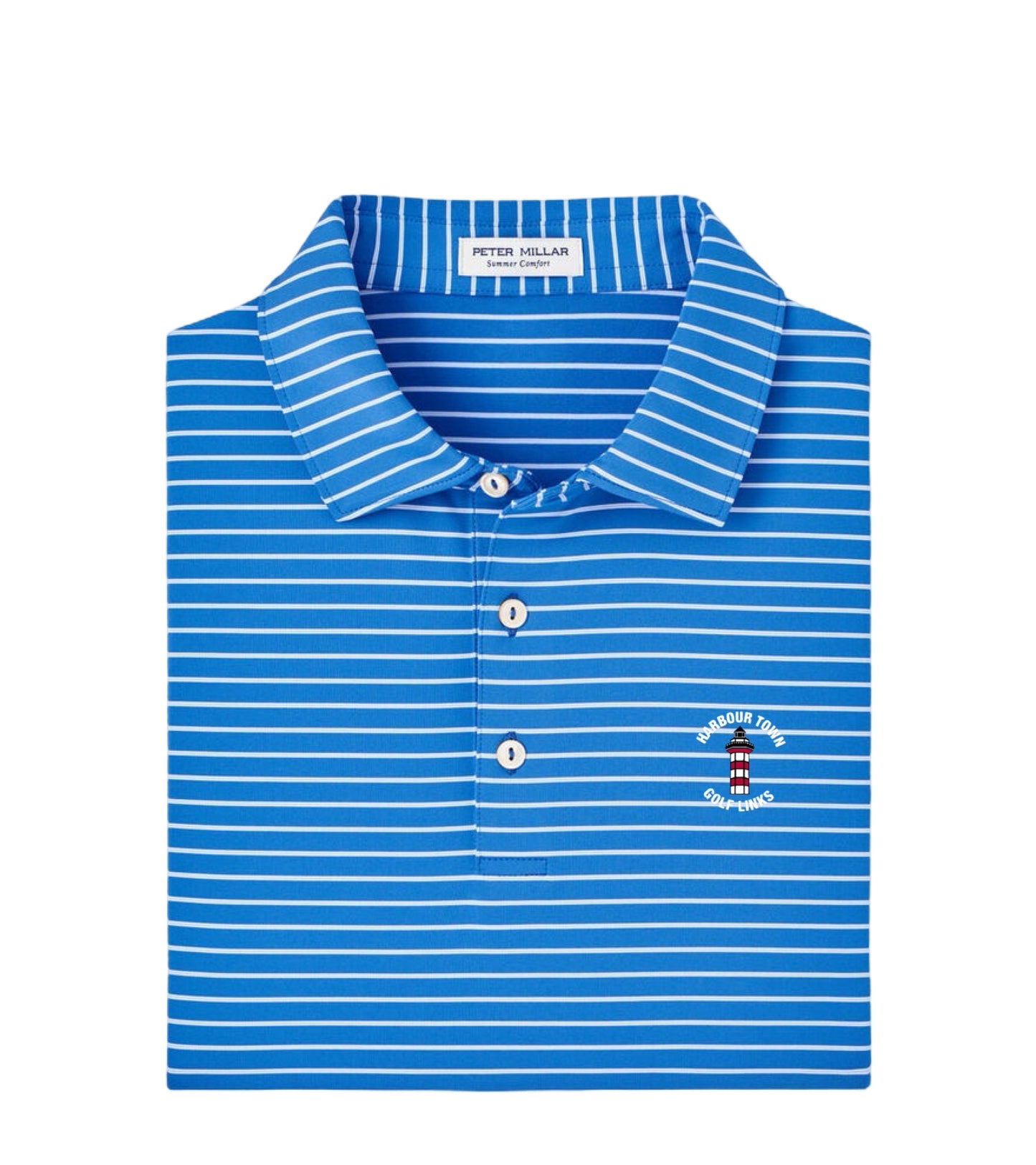 Peter Millar Men Jersey Polo - Mako Blue