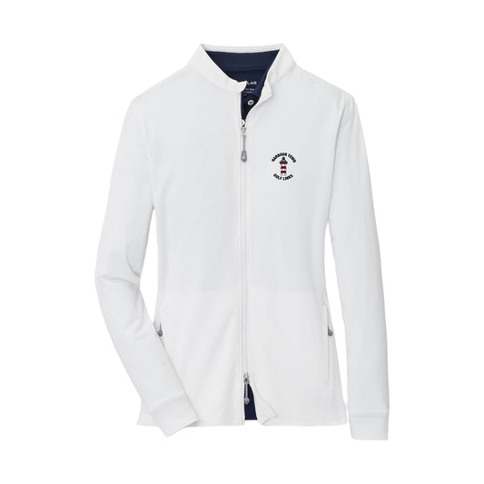 Peter Millar Ladies Full Zip - White