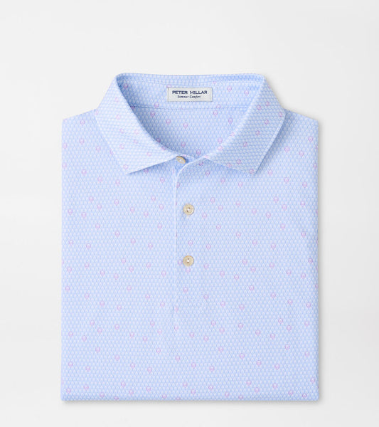 PETER MILLAR crown sport Geo skull print polo