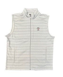 Greg Norman grey heathered mock full zip vest